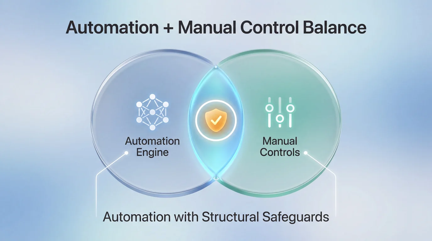 Automation engine working alongside manual bid adjustments without overriding user changes